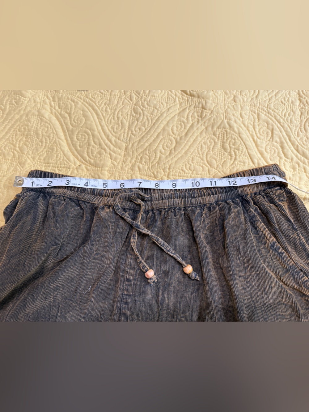 H011 NWT Young Thread L w15-21 Brown Tiered Pants - - Picture 8 of 11